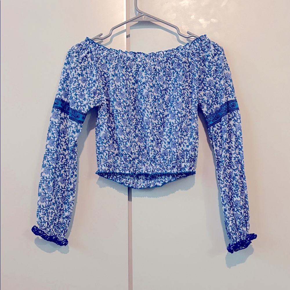 Poupette St Barth NWT Nana Top in Blue Mistral, Size XS 100% cotton - Picture 9 of 9